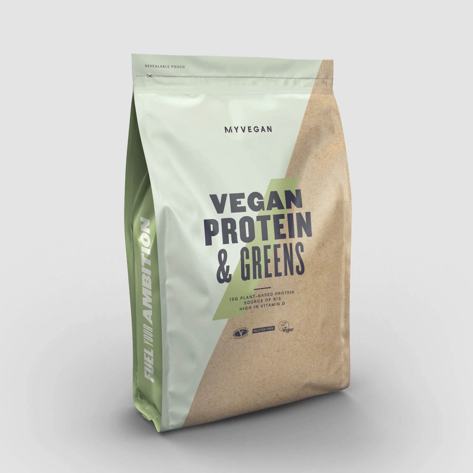Proteine vegane in polvere - Proteine vegetali da piselli, riso, mandorle e canapa - Senza soia - Deliziose e cremose - (750 g, Caramello Salato