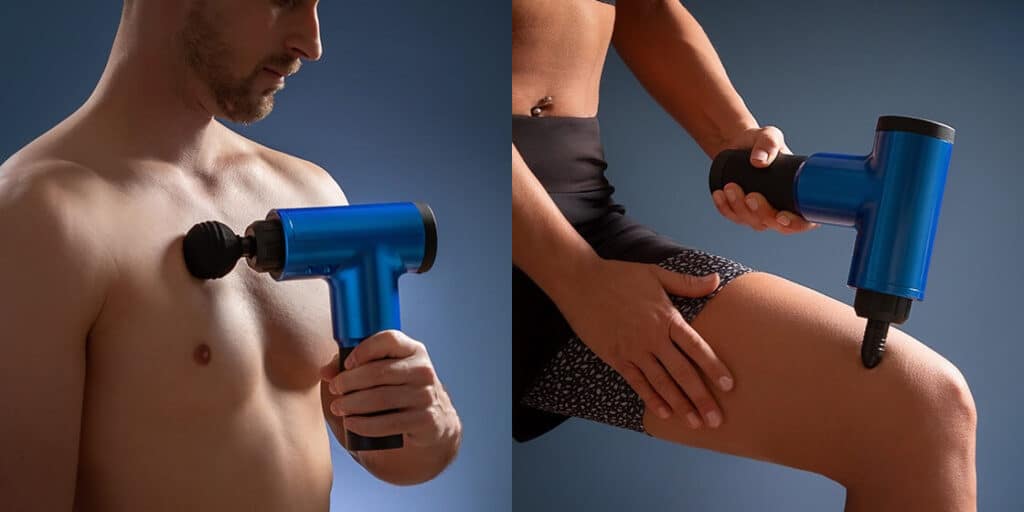 utilizzo della pistola massaggiante precision massage